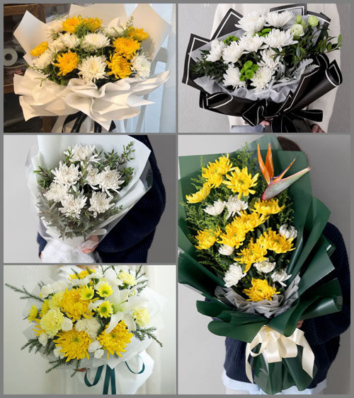 贵州毕节市黔西县金碧镇中同村白事花束代送